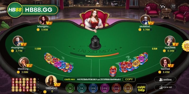 Tài xỉu MD5 HB88 được ưa chuộng bởi mang đến sự hồi hộp và thú vị 
